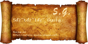 Sétáló Gyula névjegykártya